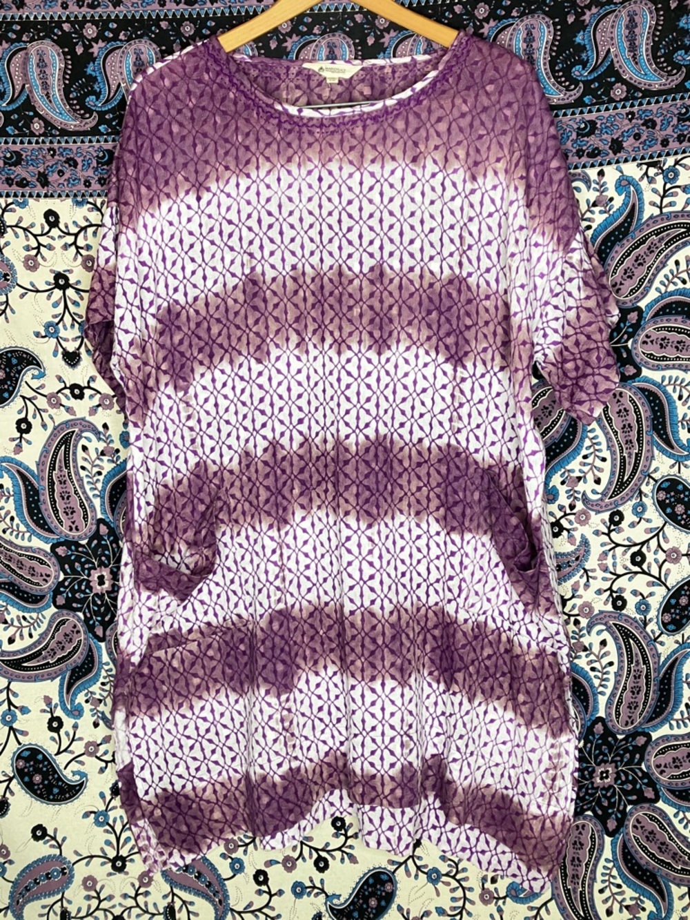Marketplace Handwork India boho shirt dress S/M